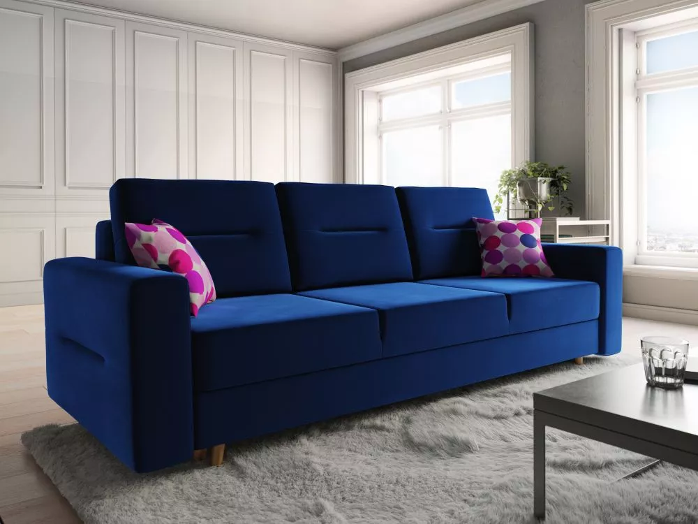 Dīvāns Bergen Sofa Standard · Zils · 90 × 230 × 87 cm