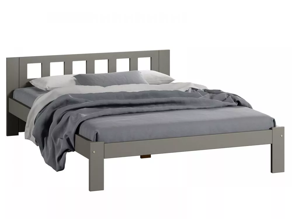 Gulta DMD-4 Magnat ar stelāžu Guļamvietas platums: 120 cm, Guļamvietas garums: 200 cm, · Pelēks · 128 × 206 × 65 cm