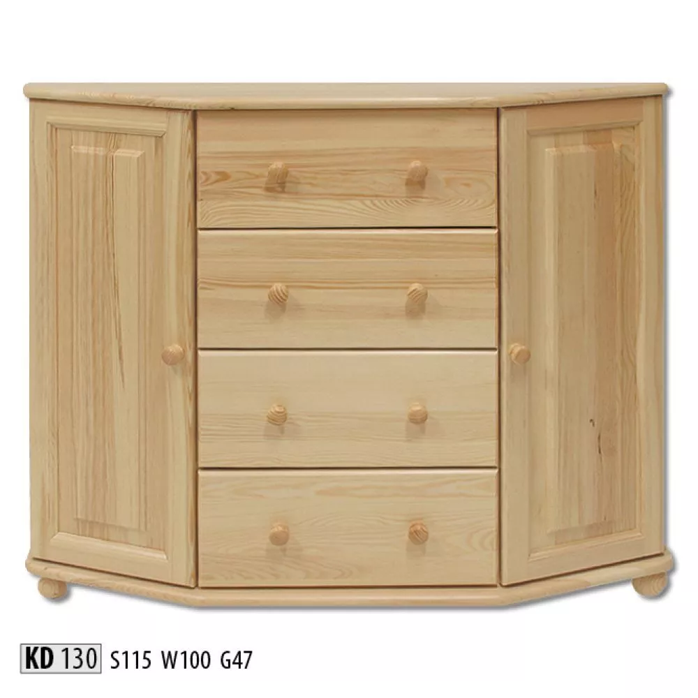 Kumode KD 130 · Priede · 115 × 47 × 100 cm