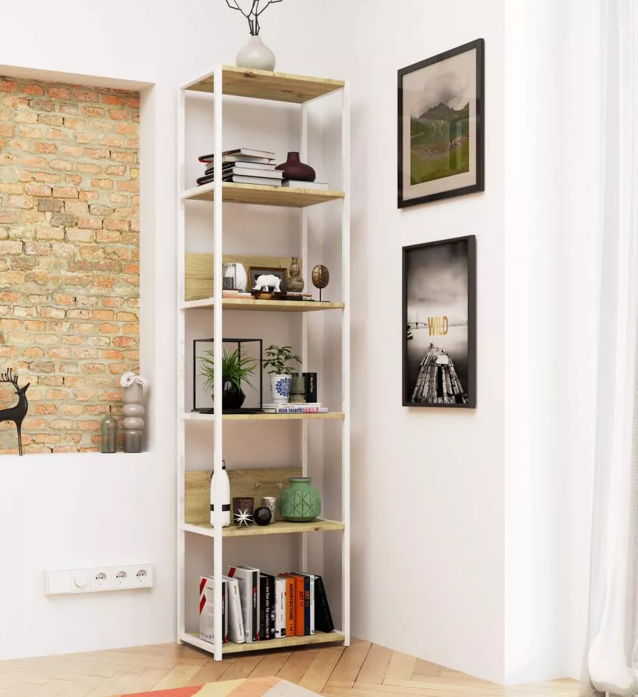 Plaukts Loft White · Ozols artisan · 50 × 192 × 32 cm