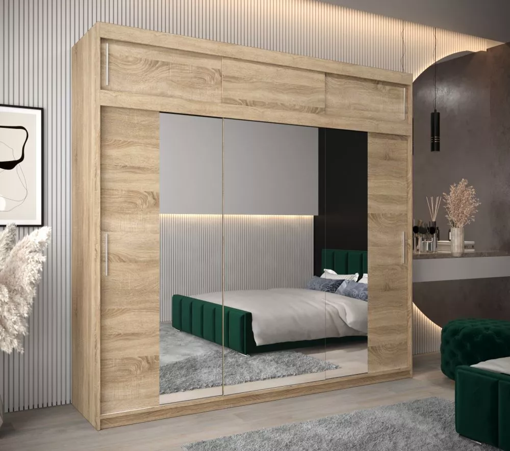 Skapis Tokyo 2 Plus · Sonoma · 250 × 62 × 240 cm