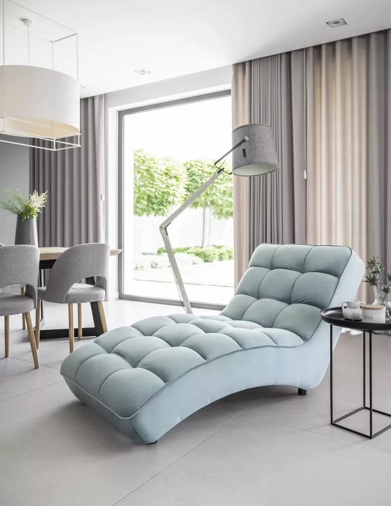 Mīksts krēsls Loren Comfort Standard · Gaiši zils · 85 × 170 × 116 cm