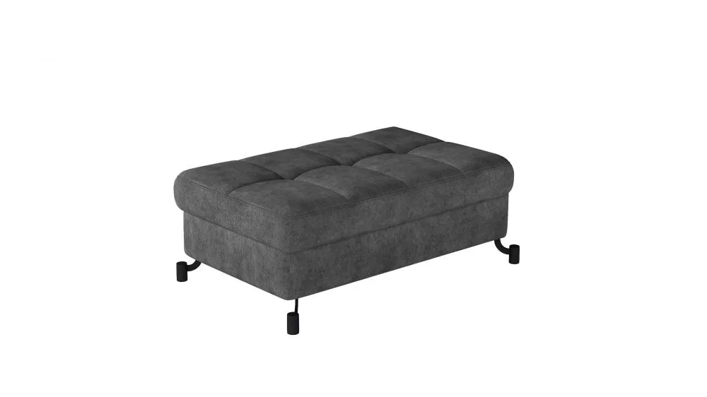Pufs Lorelle P Premium Standard Auduma numurs: Dora 96, · Tumšais betons · 100 × 45 × 70 cm