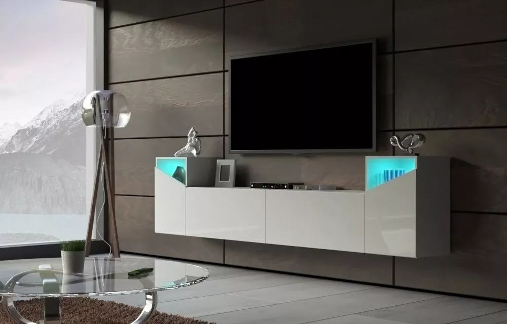 Sekcija IS S16 ar LED · Balts · 240 × 35 × 60 cm