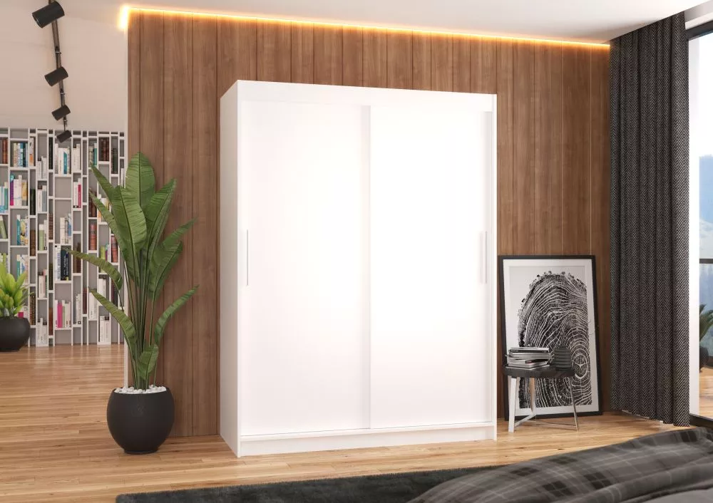 Skapis Denver Basic · Balts · 150 × 58 × 200 cm