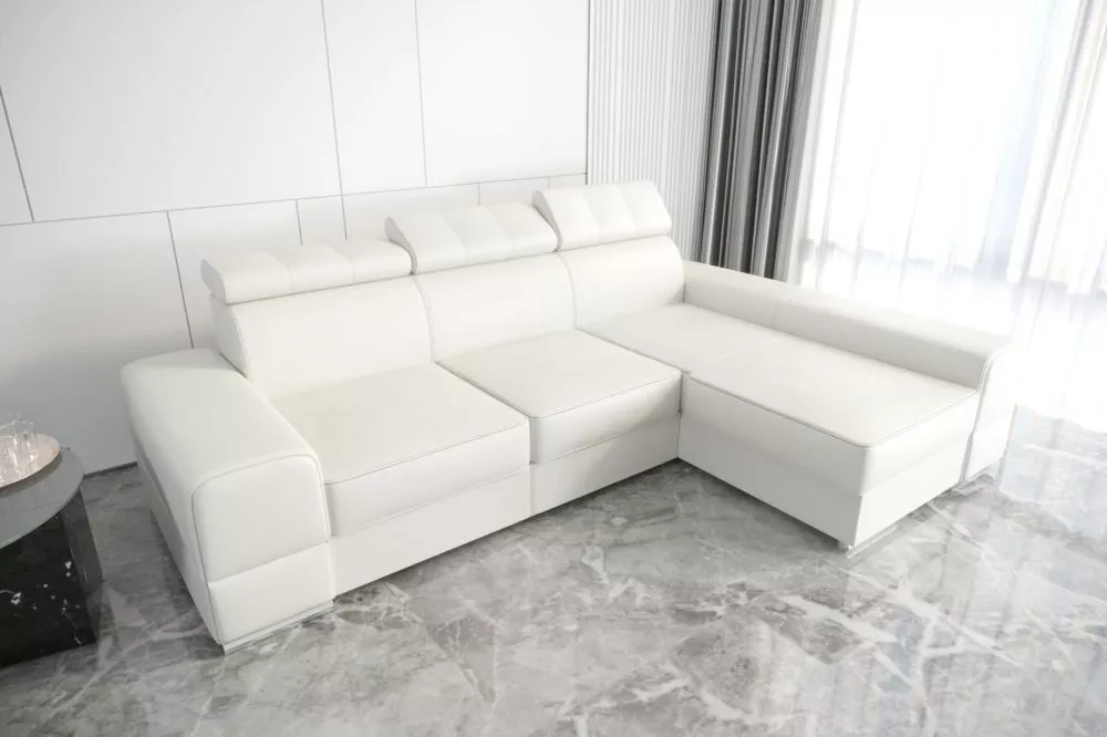 Dīvāns Royal Relax standard · Balts · 185 × 295 × 79 cm
