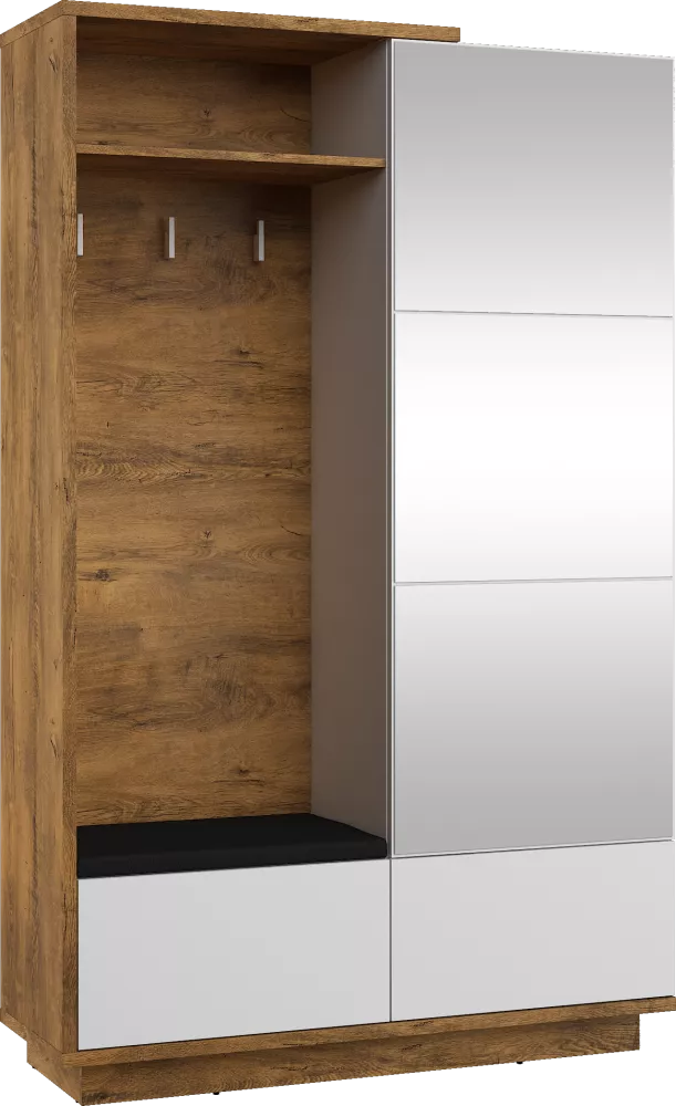 Koridora iekārta Hybrid HYB-16 Black · 120 × 40 × 191 cm