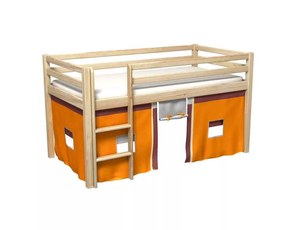Bērnu gulta Gabi ar stelāžu Guļamvietas platums: 80 cm, Guļamvietas garums: 180 cm, · 88 × 188 × 106 cm