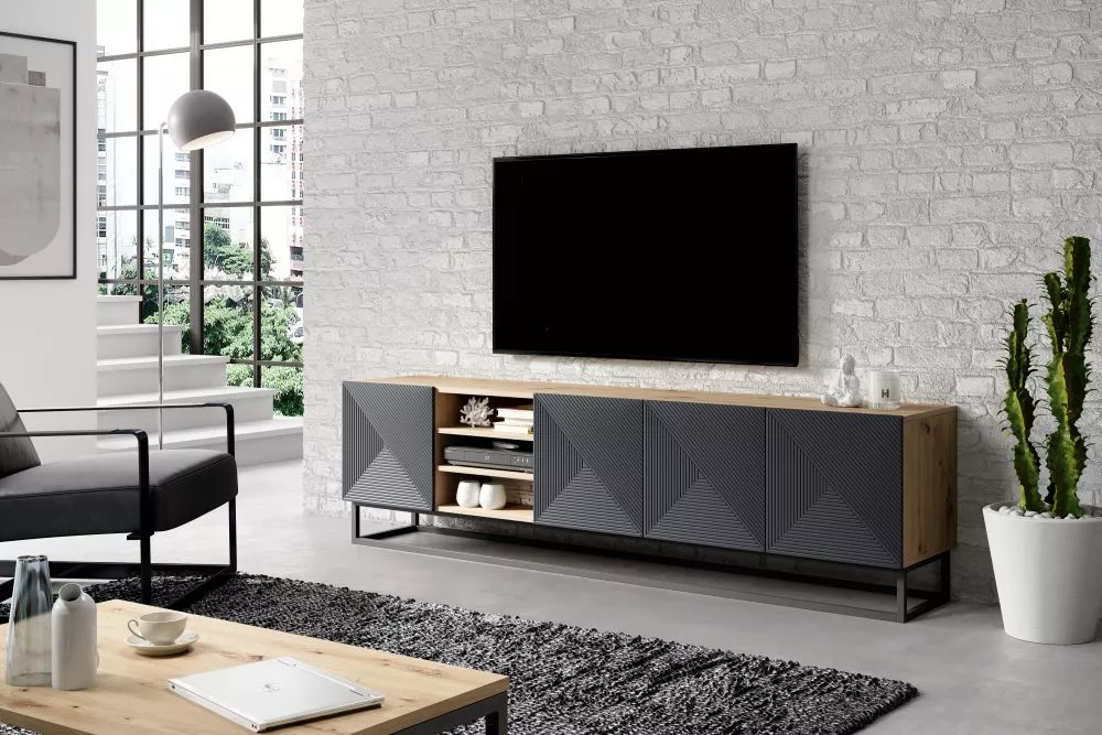 TV tumba Asha RTV 200 5D Z W S · 200 × 40 × 56 cm