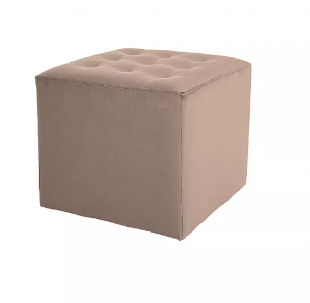 Pufs Lori Velvet Auduma numurs: Bluvel 28, · Bēšs · 39 × 34 × 39 cm