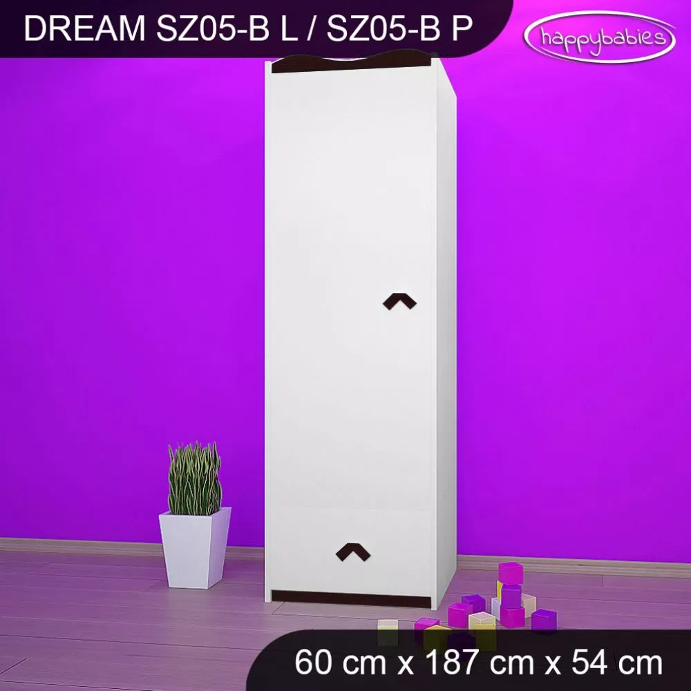 Bērnu skapis Dream SZ05-B · 60 × 54 × 187 cm