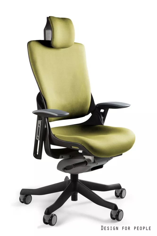 Datorkrēsls Wau 2 Black T Sēdvietas platums: 47 cm, · Olīvu · 69 × 52 × 117 cm