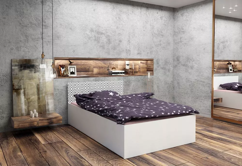Gulta Prestige Open 13 ar stelāžu Guļamvietas platums: 160 cm, Korpusa krāsa: balts, Guļamvietas garums: 200 cm, · 165 ×