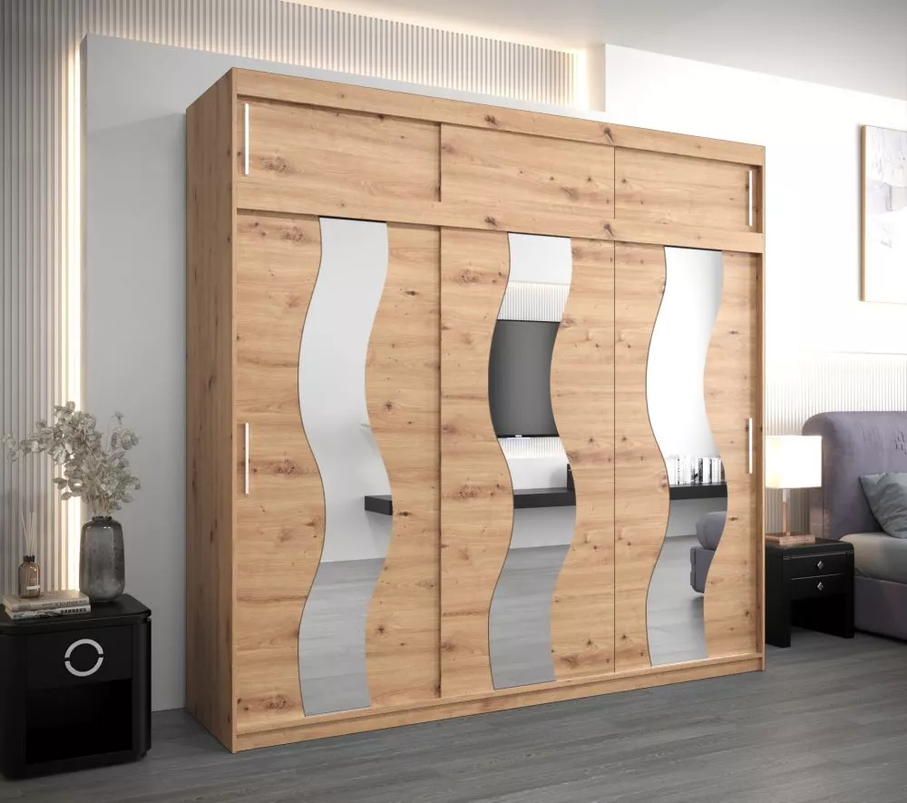 Skapis Sewilla Plus · Ozols artisan · 250 × 62 × 240 cm