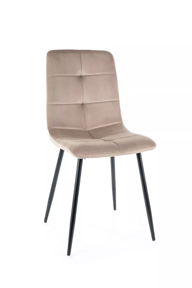 Krēsls Ivo Velvet · Tumši bēšs · 91 × 45 × 52 cm