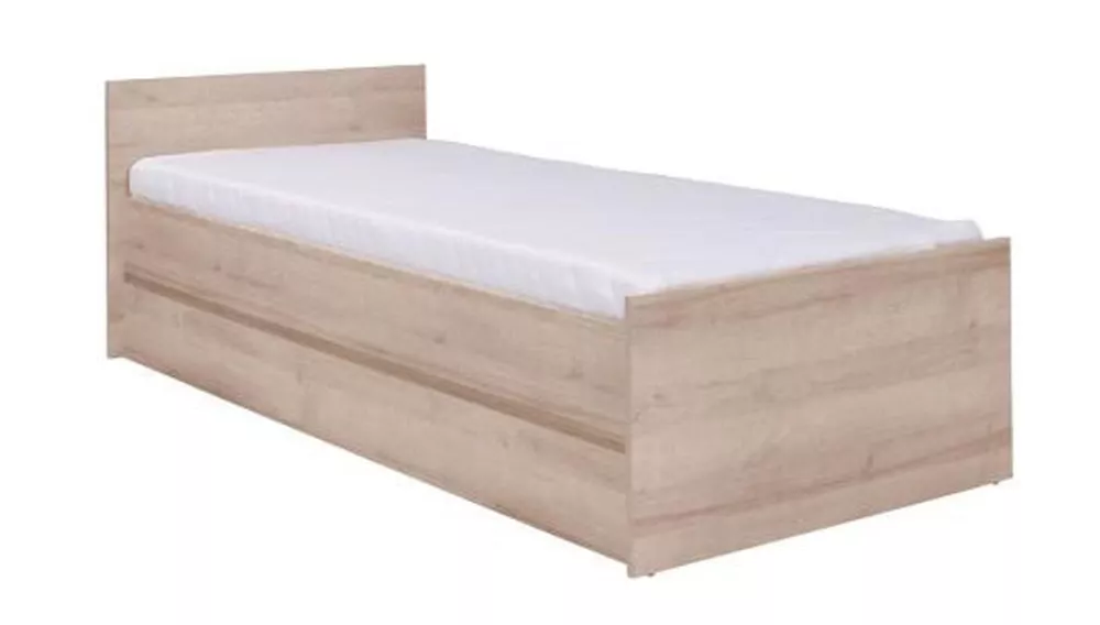 Gulta Cosmo C08 (80x200) ar stelāžu Guļamvietas platums: 80 cm, Guļamvietas garums: 200 cm, stelāžas tips: koka, · Ozols