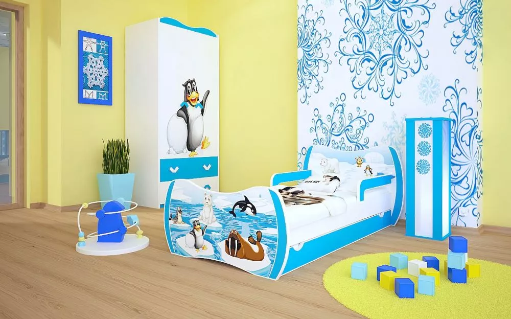 Bērnu gulta Dream L04 160x80 DM31 ar stelāžu Guļamvietas platums: 80 cm, Guļamvietas garums: 160 cm, · 104 × 164 × 71 cm