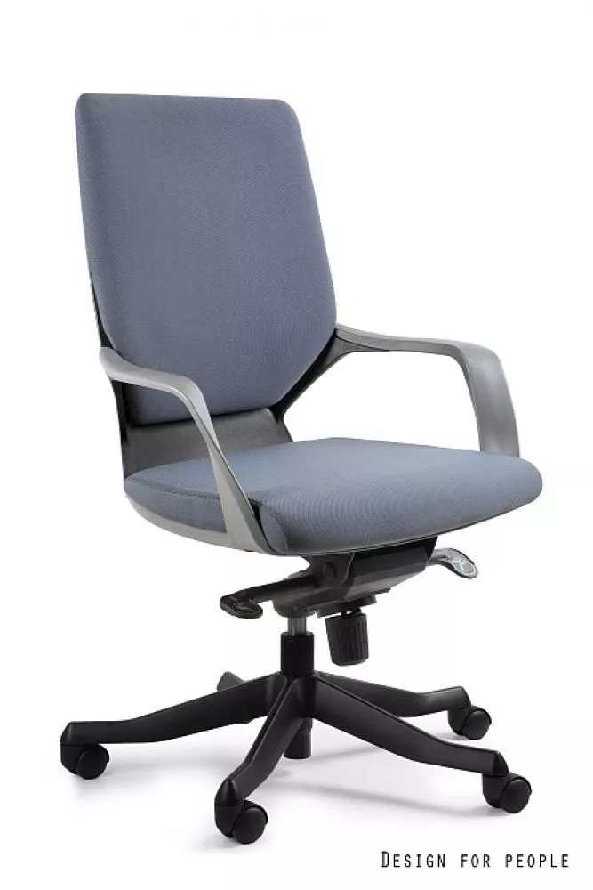 Datorkrēsls Apollo M Korpusa krāsa: pelēks, Elementu krāsa: melns, Sēdvietas platums: 50 cm, · 63 × 48 × 98 cm