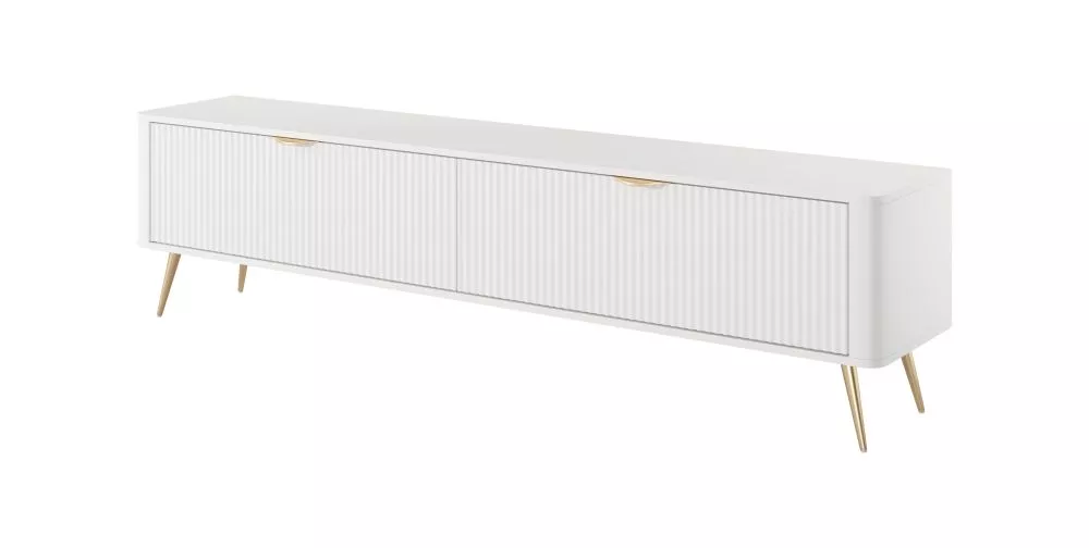 TV tumba Lante E · Balts · 200 × 38 × 51.2 cm