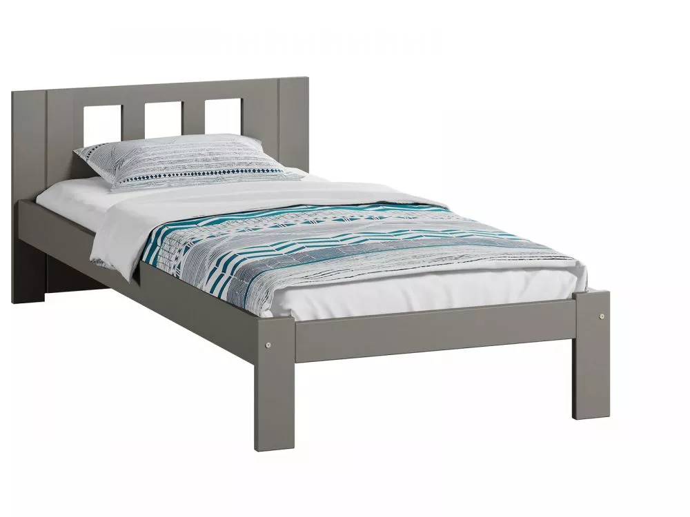 Gulta DMD-4 Magnat ar stelāžu Guļamvietas platums: 90 cm, Guļamvietas garums: 200 cm, · Pelēks · 98 × 206 × 65 cm