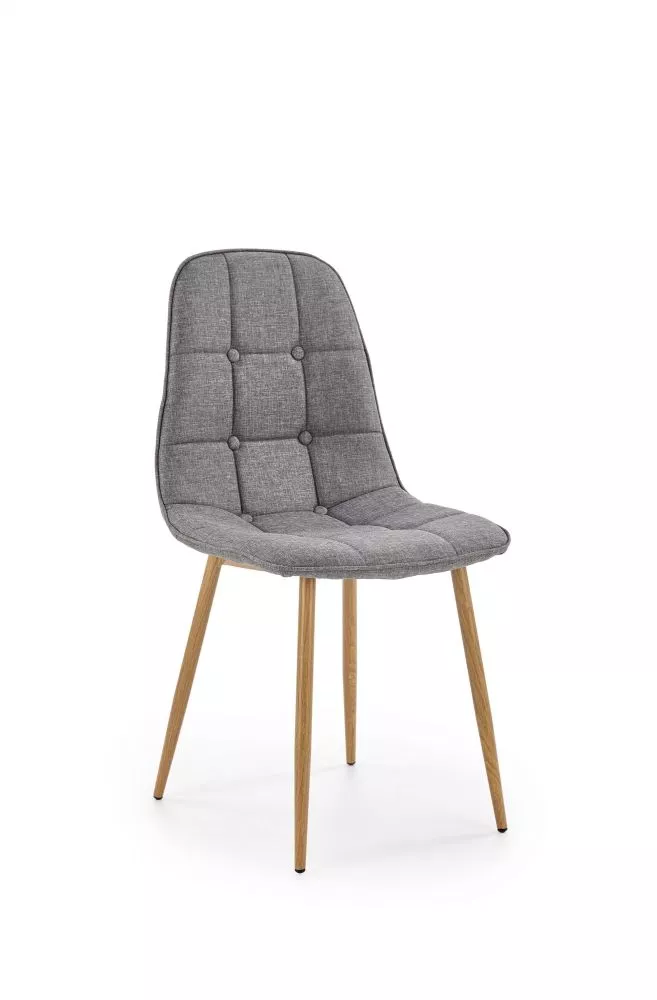 Krēsls K-316 · Pelēks + ozols · 87 × 44 × 56 cm