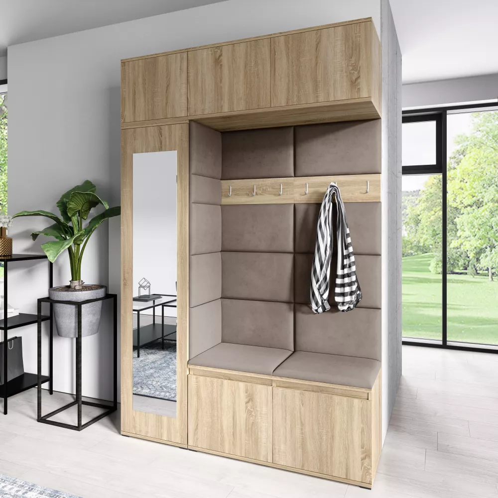 Apavu plaukts Emi 21 Trinity Korpusa krāsa: sonoma, · 145 × 225 × 40 cm