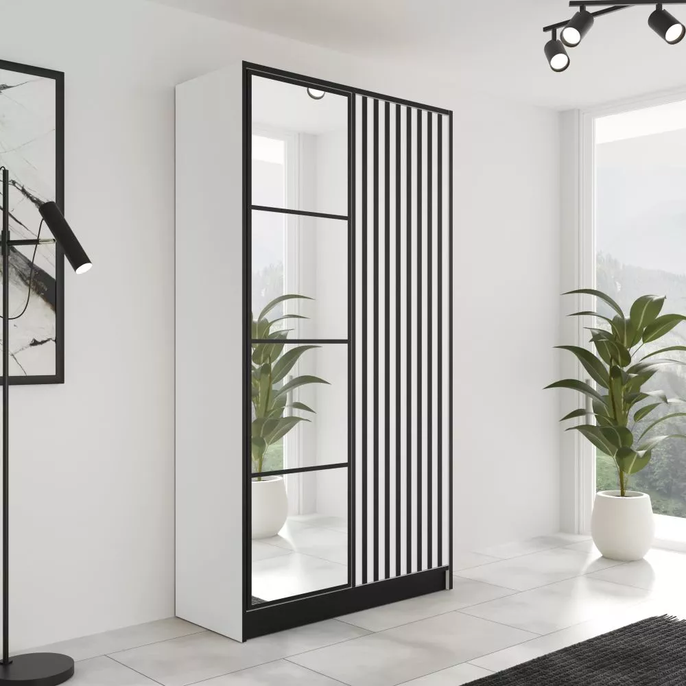 Skapis Eden 03 · Balts · 105 × 39 × 205 cm