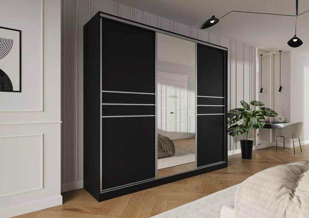 Skapis Trend 9 · Melns · 275 × 60 × 245 cm