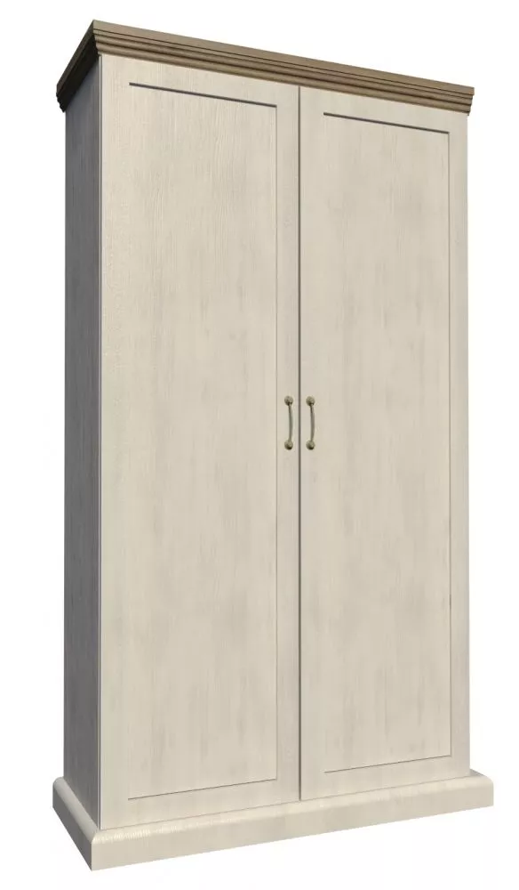 Skapis Royal S2D · Priede ziemeļu  + ozols savvaļas · 97 × 49 × 187 cm
