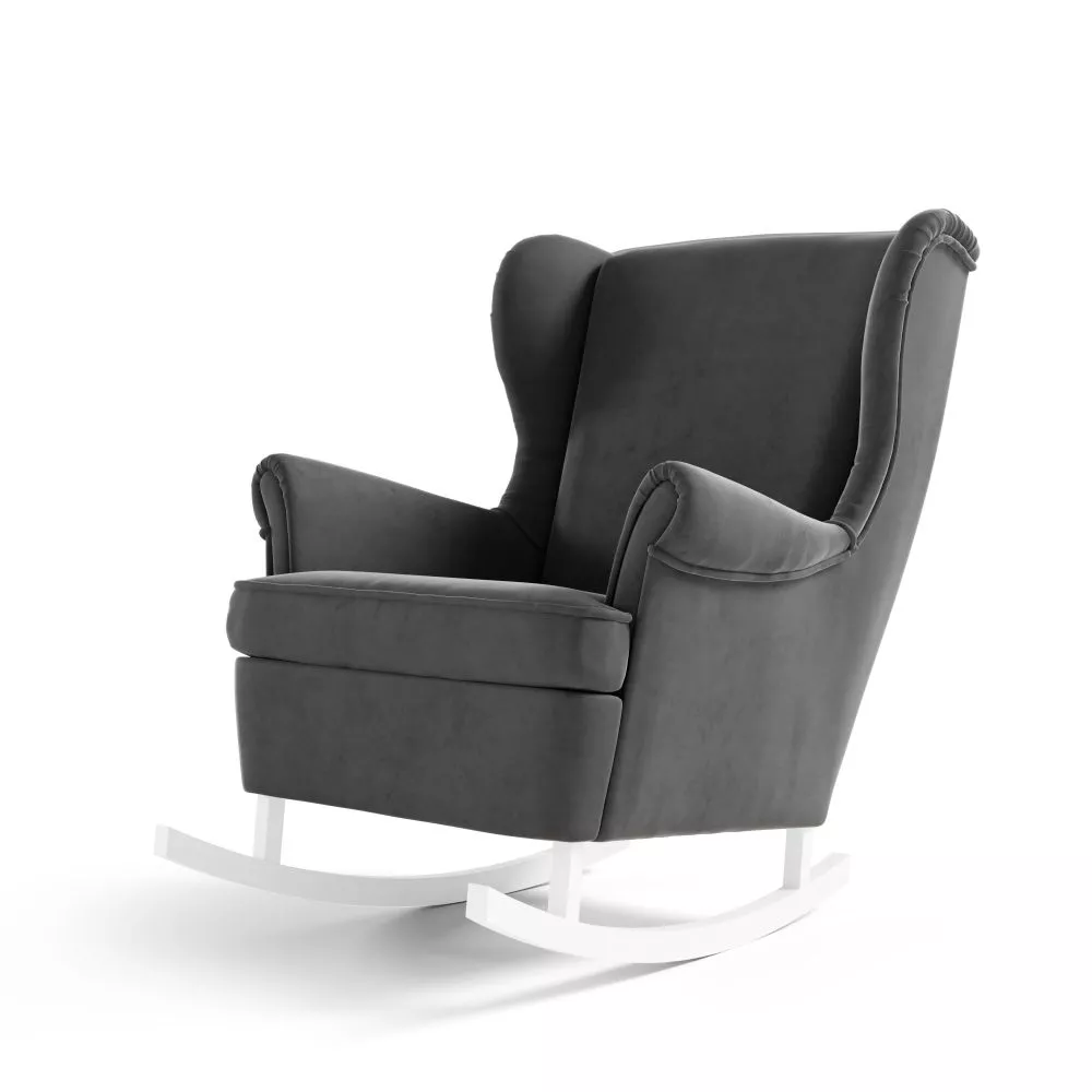 Mīksts krēsls Maya Uszak typ 196 Standard Sēdvietas dziļums: 58 cm, · Melns · 80 × 88 × 104 cm