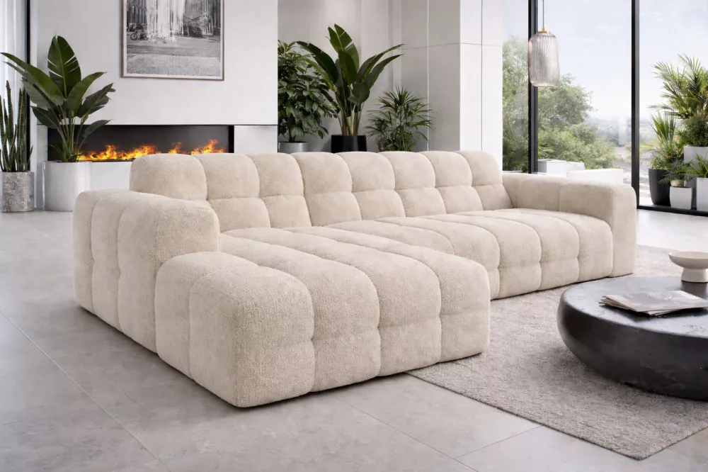 Dīvāns Livaro standard · Bēšs · 160 × 309 × 85 cm