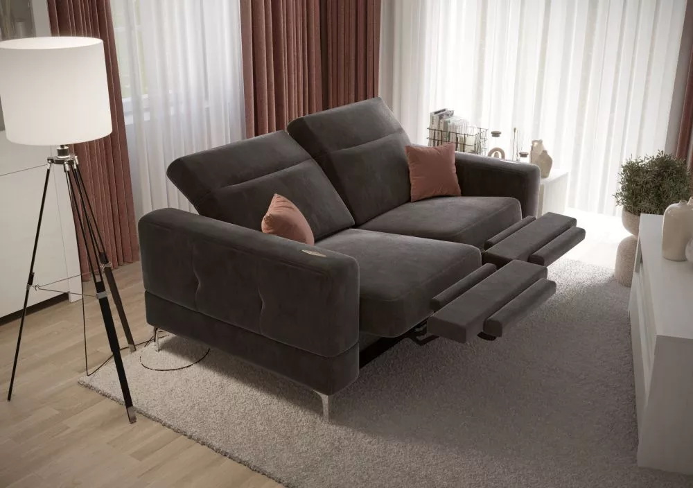 Dīvāns Malibu 2 Sofa Relax standard · Antracīts · 95 × 180 × 90 cm