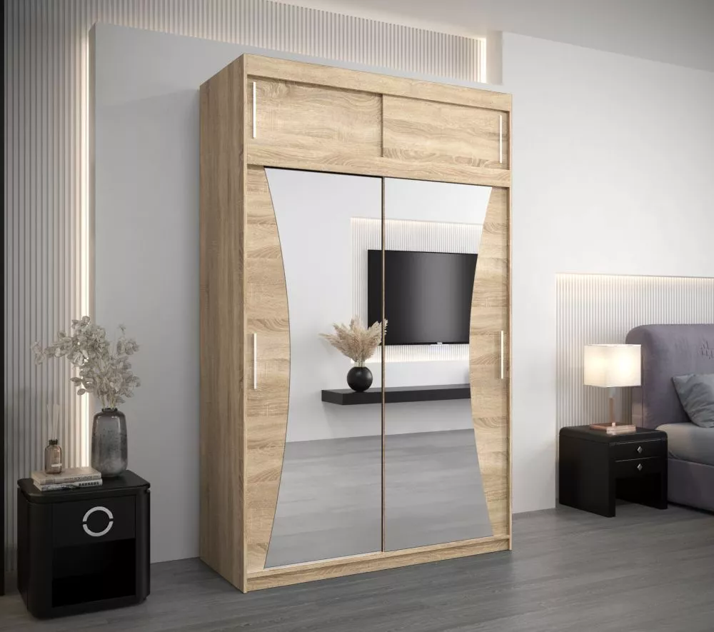 Skapis Monaco Premium · Sonoma · 150 × 62 × 240 cm