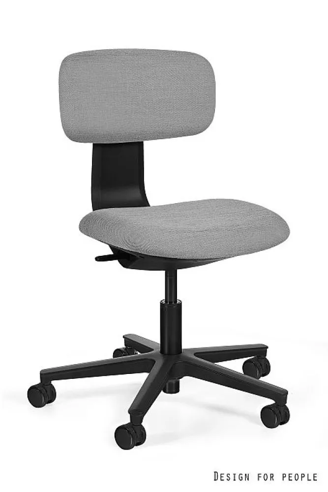 Datorkrēsls Robin Comfort Korpusa krāsa: melns, Elementu krāsa: gaiši pelēks, Sēdvietas platums: 42.5 cm, · 45.5 × 63 × 