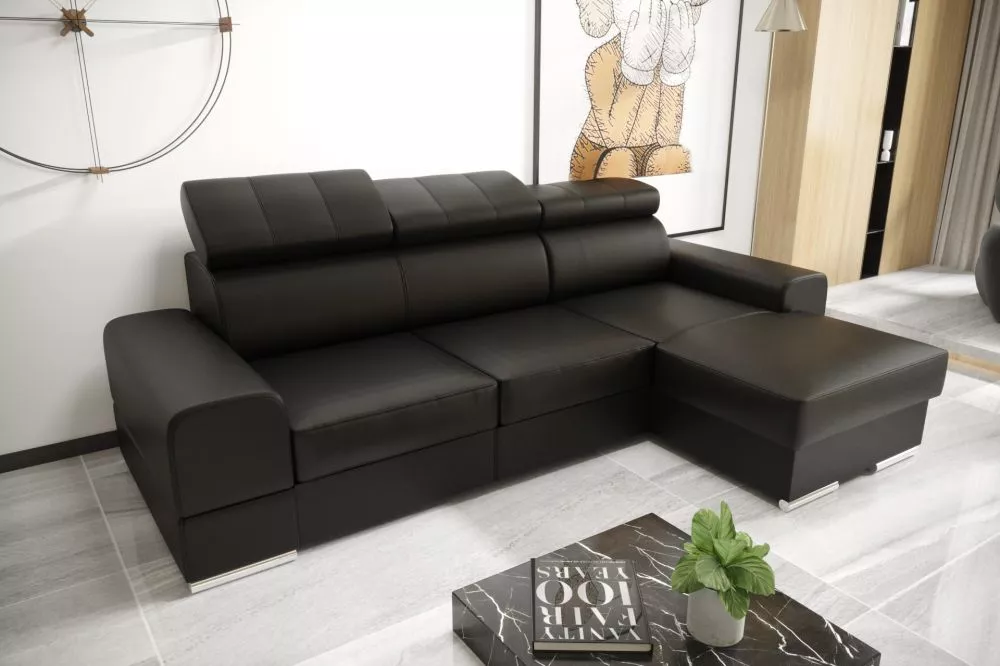 Dīvāns Royal Mini Standard · Melns · 160 × 260 × 79 cm