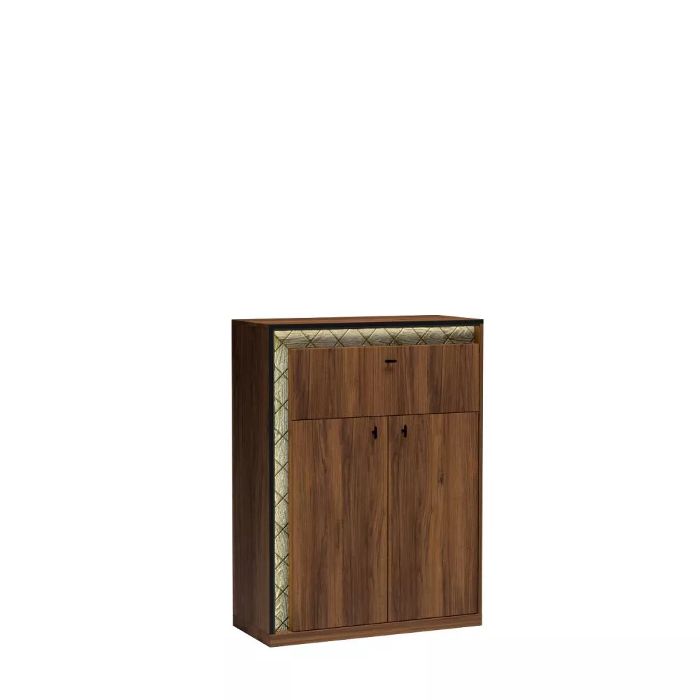 Kumode Senesi S6 ar LED · Rieksts · 92 × 40.6 × 124.7 cm