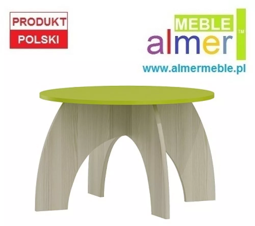 Galdiņš Neo L29 Materiāls: LKSP + finieris + PVH, Korpusa krāsa: osis, Elementu krāsa: gaiši zaļš, · 70 × 50 × 70 cm
