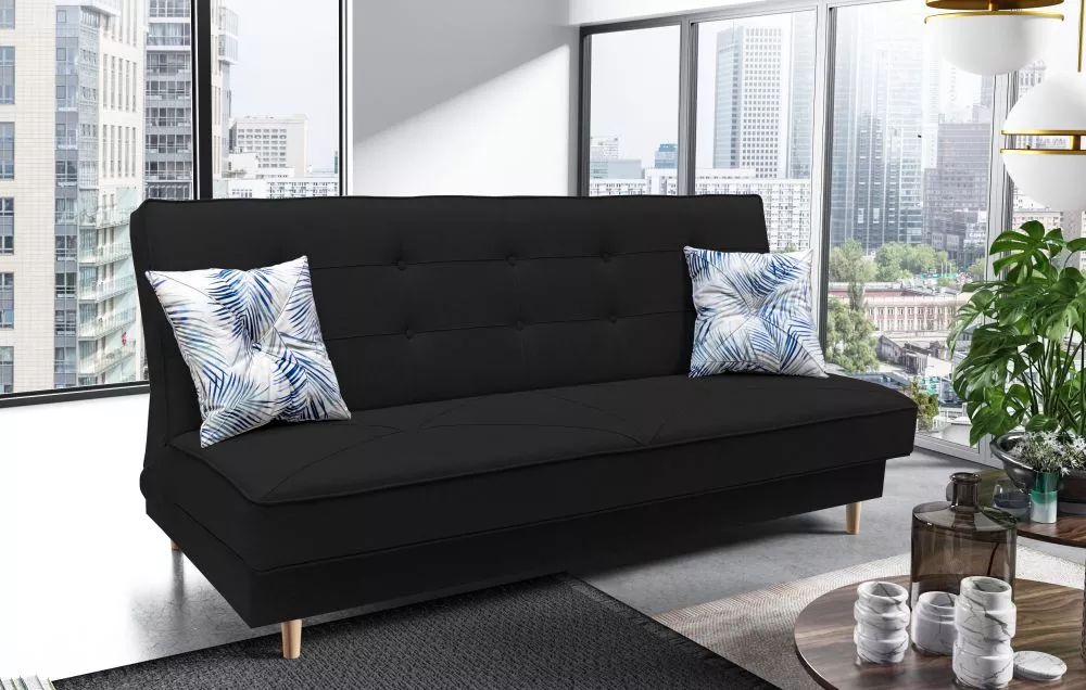 Dīvāns Sofa Bed 123 standard · Melns · 94 × 194 × 96 cm