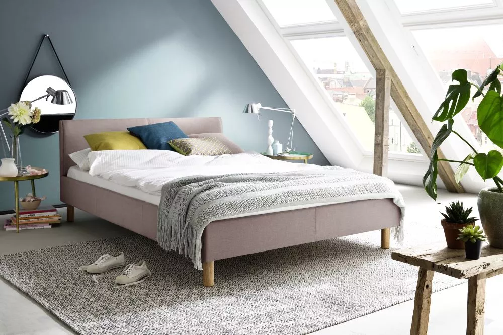 Gulta Lena Standard ar stelāžu Guļamvietas platums: 120 cm, Guļamvietas garums: 200 cm, stelāžas tips: koka, · Rozā · 12