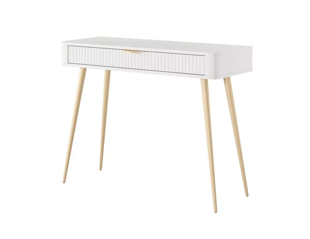 Kosmētikas galds Lante J · Balts · 100.2 × 78 × 38 cm