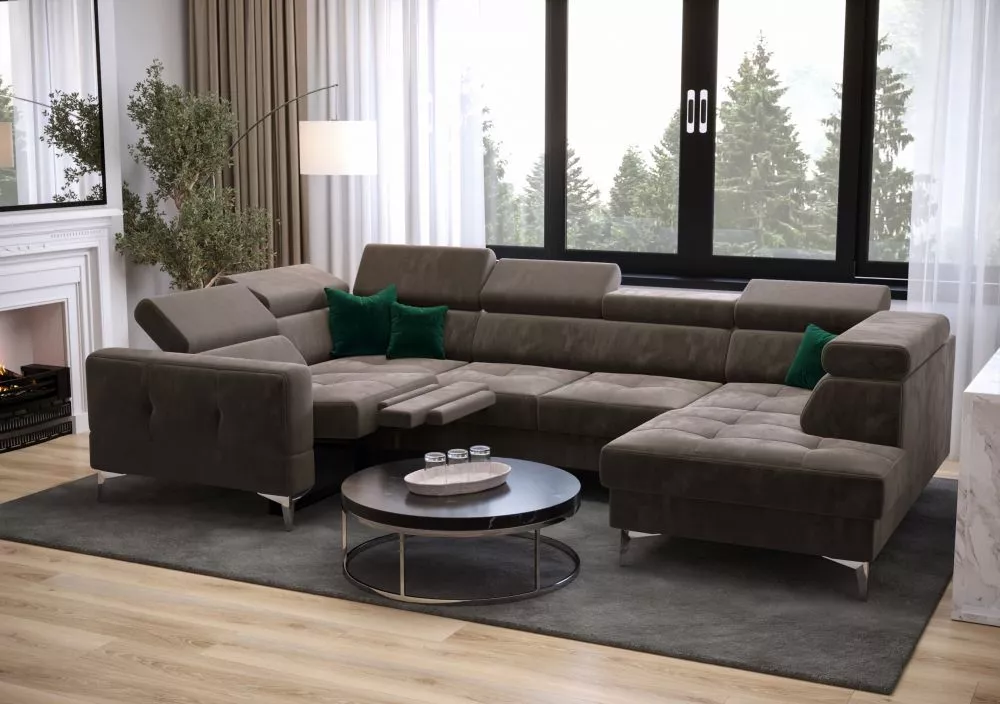 Dīvāns Toscania Max 1 Relax standard · Brūns · 185 × 350 × 78 cm