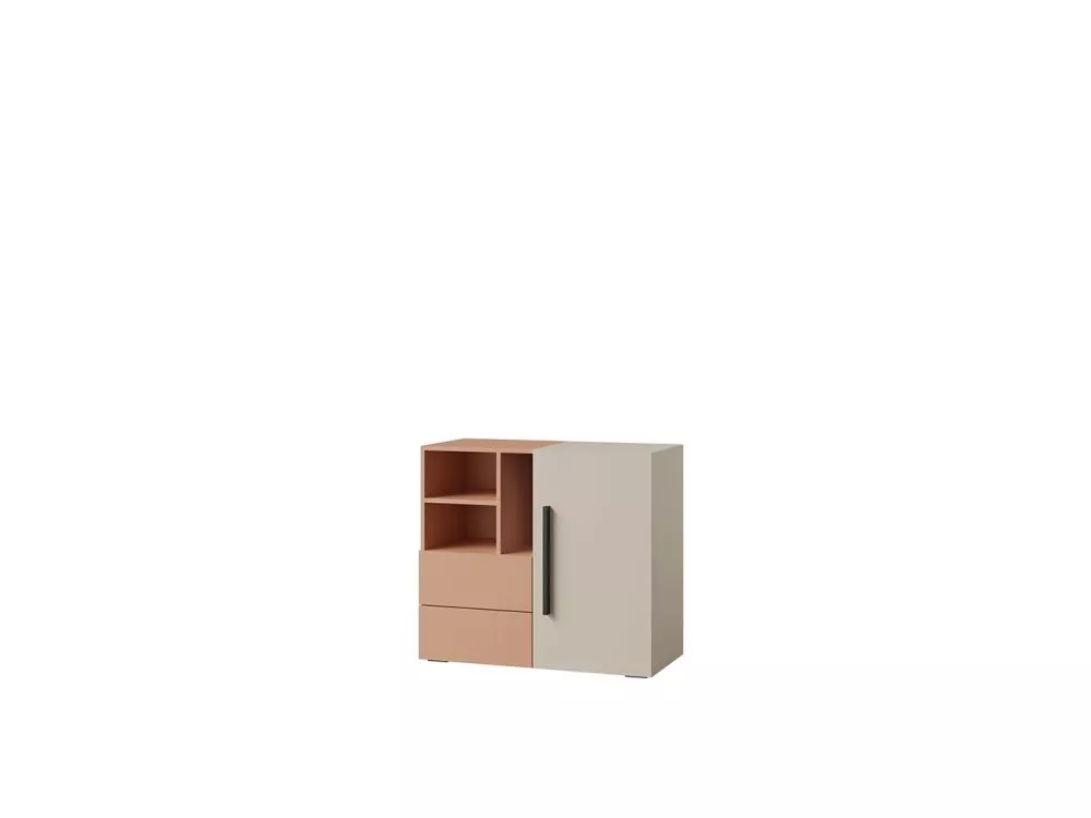 Kumode Lorin 08 Elementu krāsa: rozā, · 80 × 40 × 80 cm