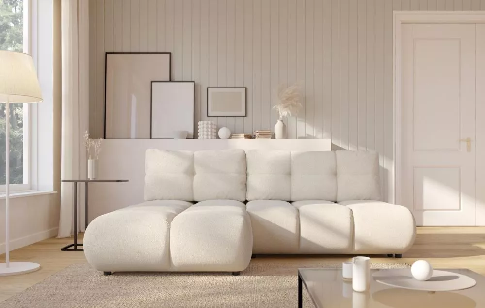 Dīvāns Milo Corner standard · Gaiši bēšs · 177 × 230 × 90 cm