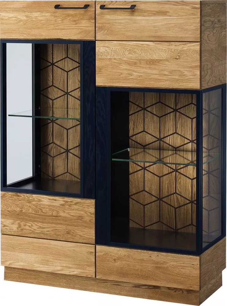 Sekcija Mosaic 15 ar LED Korpusa krāsa: medus ozols, · 107 × 42 × 143 cm