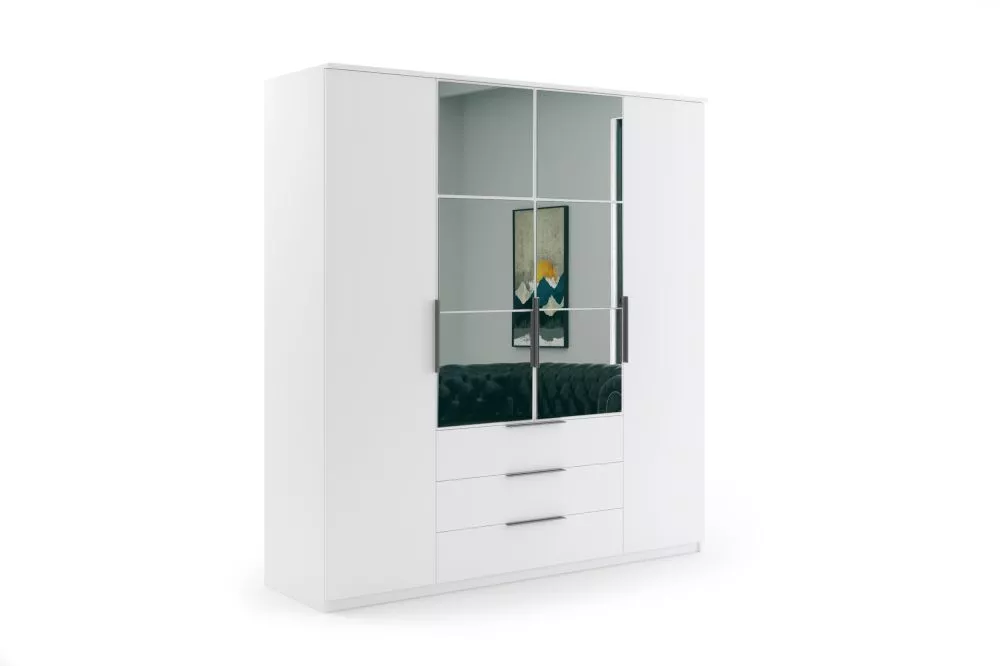 Skapis Florencja · Balts · 200 × 61 × 215 cm