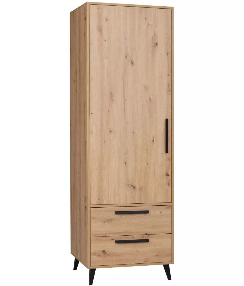 Skapis Arti A3 · Ozols artisan · 63.2 × 53.6 × 195.2 cm