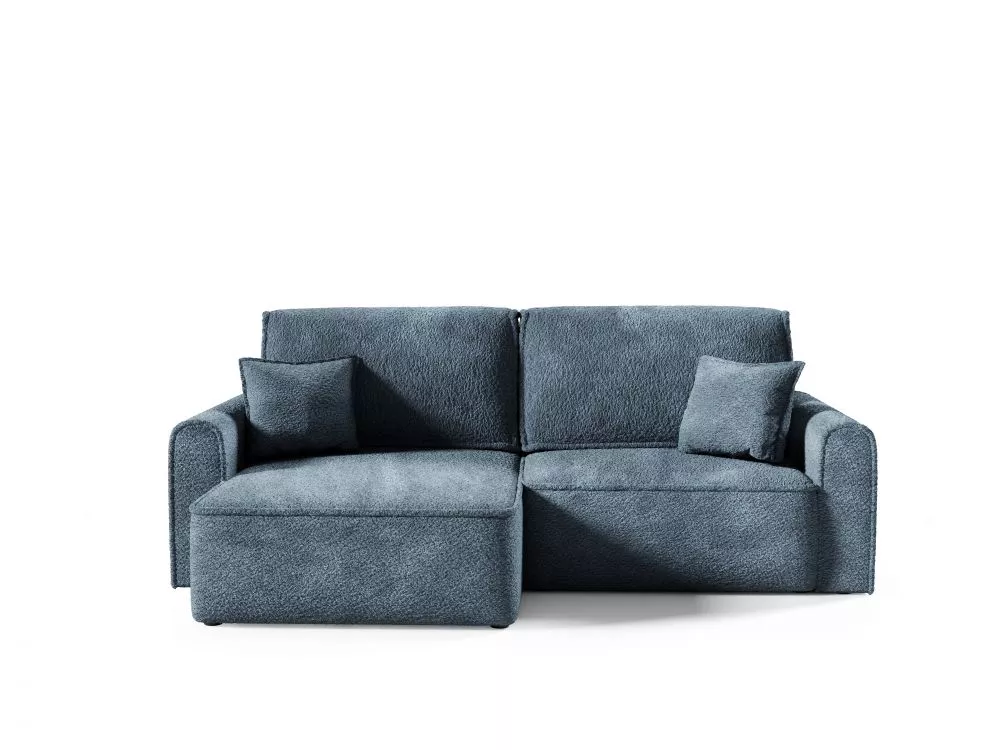 Dīvāns Loretto L Mini Premium Standard · Tumši zils · 158 × 240 × 88 cm