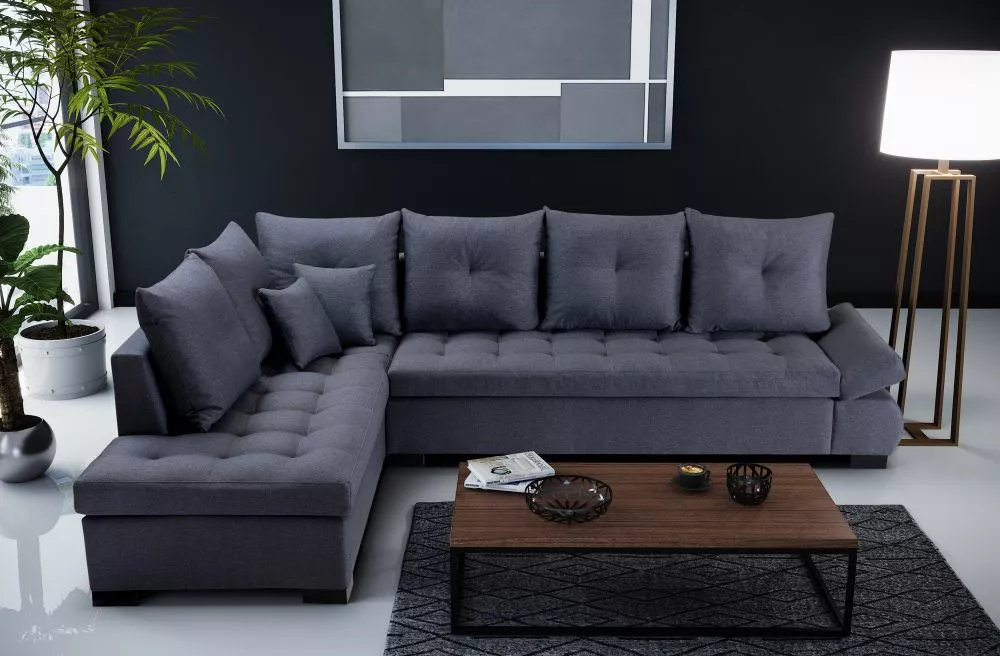 Dīvāns Lord Elegance Standard · Pelēks · 223 × 320 × 95 cm