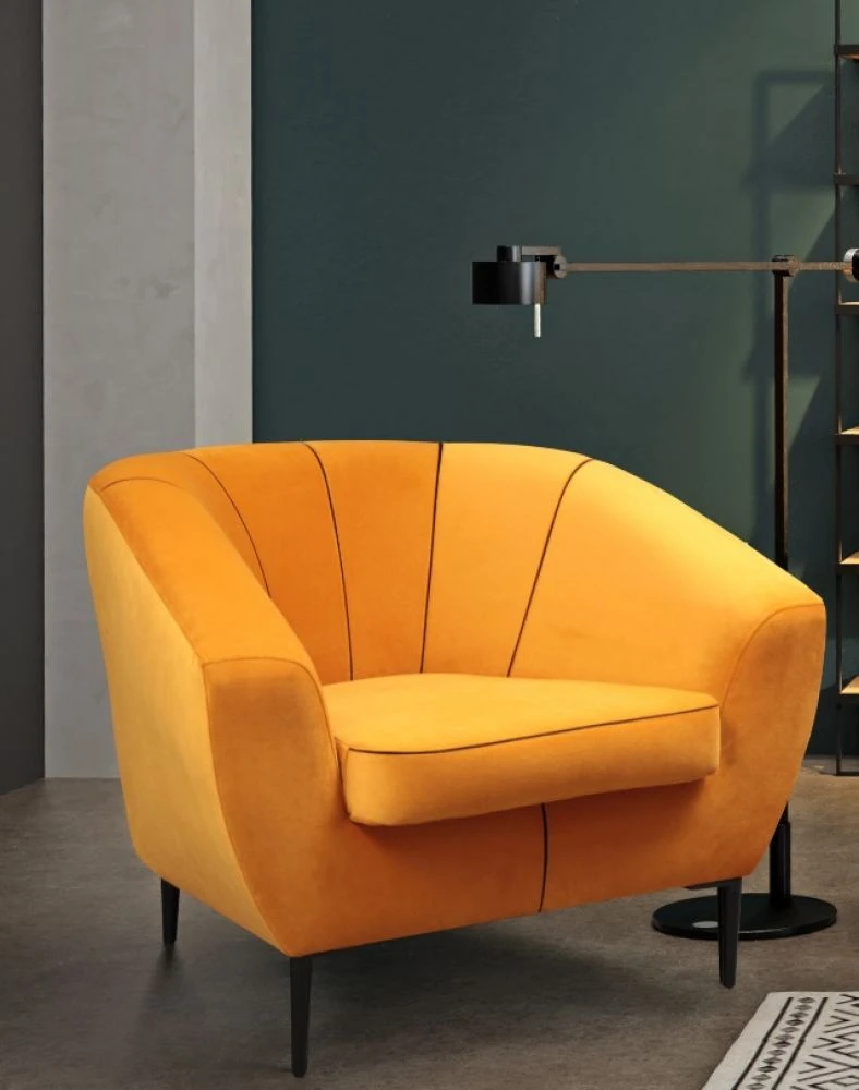 Mīksts krēsls Olivio 1S Standard · Dzeltens · 101 × 59 × 76 cm