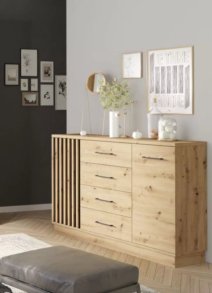 Kumode Artiz K2D4S · Ozols artisan · 130 × 37 × 92 cm